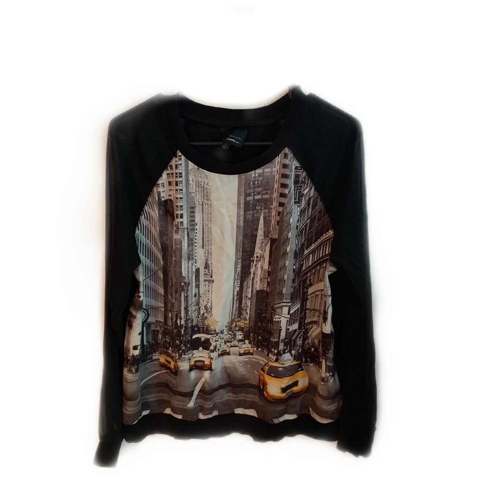 Sheer long sleeve New York Ellie shirt